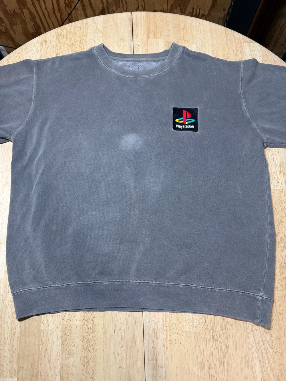 Travis Scott Playstation Cactus Jack Mens Medium Gray Crewneck Sweatshirt